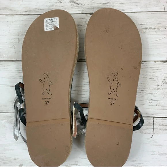 Marni T Strap Leather Sandals Espadrille Platform - Picture 8 of 8